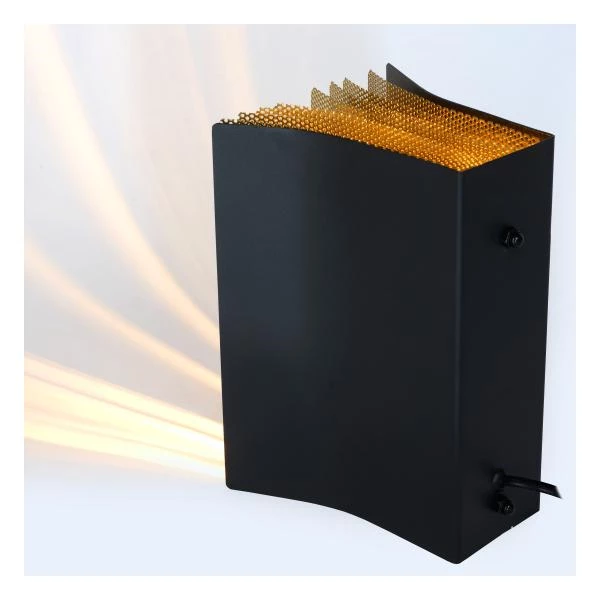Lucide EXTRAVAGANZA LIVRET - Table lamp - 1xE14 - Black - detail 1